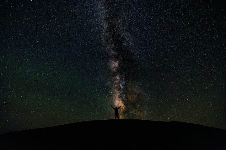 Devon under the Milky Way